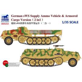 Bronco Model 1:35 German sWS Supply Ammo Vehicle & Armored Cargo Version