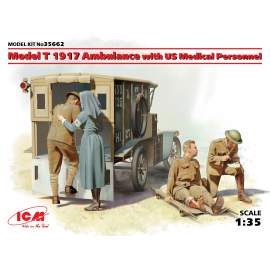 ICM 1:35 Model T 1917 Ambulance with US Medical Personnel 
