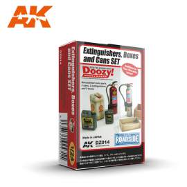AK-Interactive - 1:24 Extinguishers, boxes and cans set