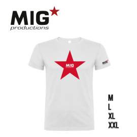 MIG Productions White T-Shirt XXL (fehér színű póló XXL-es méretben)
