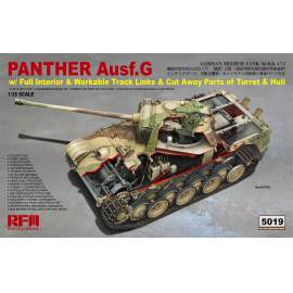 Ryefield model 1:35 Panther Ausf.G with full interior & cut away parts