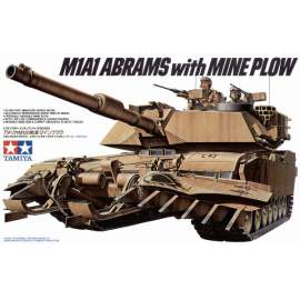 Tamiya 1:35 M1A1 Abrams w/Mine Plow harcjármű makett