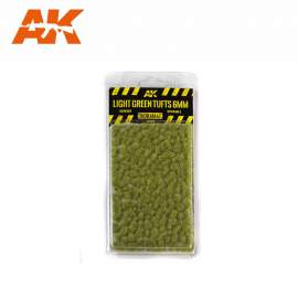 AK Interactive tufts, Light green tufts 6mm