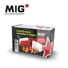 MIG Productions 1:35 Plastic Road Barriers & Cones