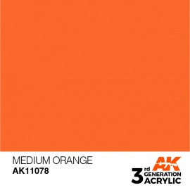 Acrylics 3rd generation Medium Orange 17ml
