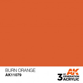 Acrylics 3rd generation Burn Orange 17ml