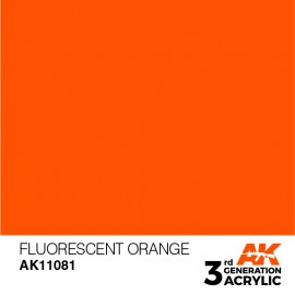 Acrylics 3rd generation Fluorescent Orange 17ml
