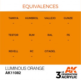 Acrylics 3rd generation Luminous Orange 17ml