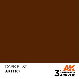 Acrylics 3rd generation Dark Rust 17ml