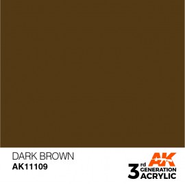 Acrylics 3rd generation Dark Brown 17ml