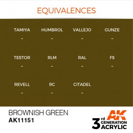 Acrylics 3rd generation Brownish Green 17ml