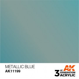 Acrylics 3rd generation Metallic Blue 17ml