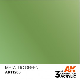 Acrylics 3rd generation Metallic Green 17ml