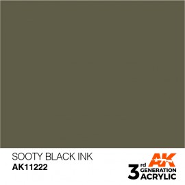 Acrylics 3rd generation Sooty Black INK 17ml
