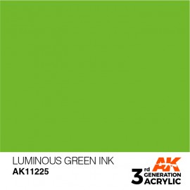 Acrylics 3rd generation Luminous Green INK 17ml