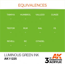 Acrylics 3rd generation Luminous Green INK 17ml