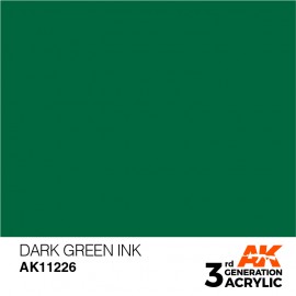 Acrylics 3rd generation Dark Green INK 17ml