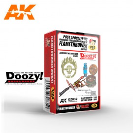 AK Interactive Doozy 1:24 Post Apocalyptic U. Steel Drum Hatch with Flameth