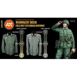 Acrylics 3rd generation Field grey (Feldgrau) uniforms