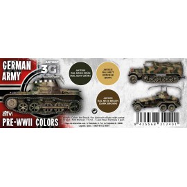 Acrylics 3rd generation German army pre-WWII colors
