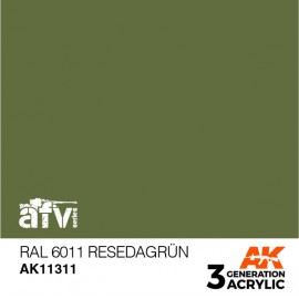 Acrylics 3rd generation RAL 6011 Resedagrün