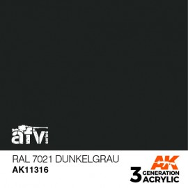 Acrylics 3rd generation RAL 7021 Dunkelgrau