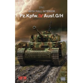 Ryefield model 1:35 Pz.kpfw.IV Ausf.G/H 2in1 with full interior