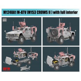 Ryefield model 1:35 M1240A1 M-ATV (M153 CROWS II) with full interior