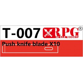 RPG Model Push Knife Blade x10 pieces