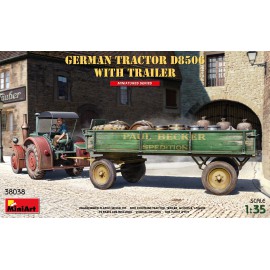 Miniart 1:35 German Tractor D8506 with Trailer