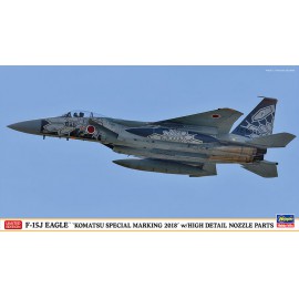 Hasegawa 1:72 F-15J Eagle `Komatsu Special Marking 2018` w/High Details Nozzle Parts