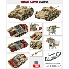 Ryefield model 1:35 StuG. III Ausf. G Early Production with full interior & workable track links