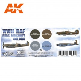 Acrylics 3rd generation WWII RAF SEAC Aircraft Colors SET 3G