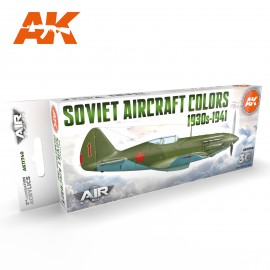 Acrylics 3rd generation Soviet Aircraft Colors 1930s-1941 SET 3G