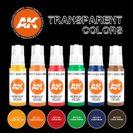 Acrylics 3rd generation Transparent colors set