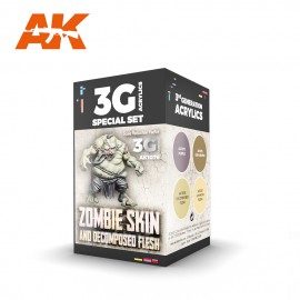 Acrylics 3rd generation Wargame color set Zombie skin colors