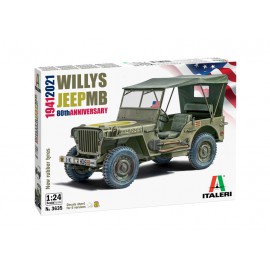 Italeri 1:24 Willys Jeep MB 80th Anniversary 1941-2021
