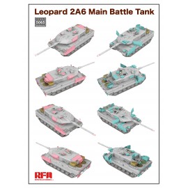 Ryefield model 1:35 Leopard 2A6 Main Battle Tank with workabletrack links (without interior)
