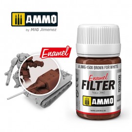 Ammo by Mig FILTER Brown for White