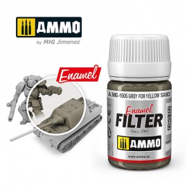 Ammo by Mig FILTER Grey for Yellow Sand