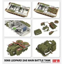 Ryefield model 1:35 Leopard 2A6 Main Battle Tank with FULL INTERIOR