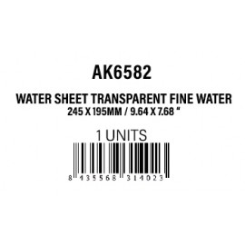AK-Interactive Water Sheet Transparent Fine Water 245x195mm