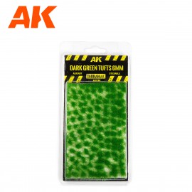 AK Interactive tufts, Dark green tufts 6 mm