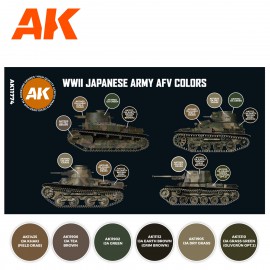 Acrylics 3rd generation WWII Japanese Army AFV Colors