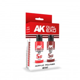 AK Interactive SUPERNOVA RED & DIRTY RED DUAL EXO Set