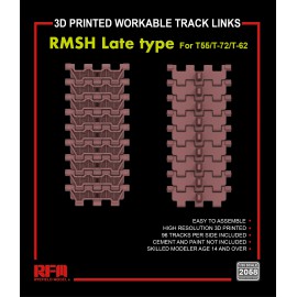 Ryefield model RM2058 1:35 RMSH late type workable track links for T55/T-72/T-62 (3D printed)