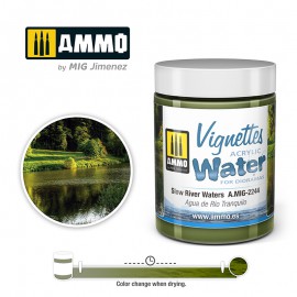 AMMO by Mig Vignettes acrylic Slow river waters