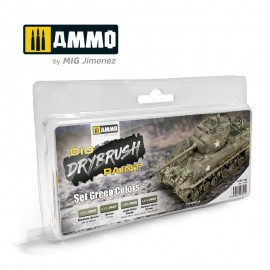 AMMO by Mig Drybrush set Green Colors