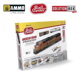 AMMO Rail Center Solution box mini #2 American trains. All Weathering Products