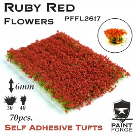 Paint Forge PFFL2617 Ruby Red Flowers